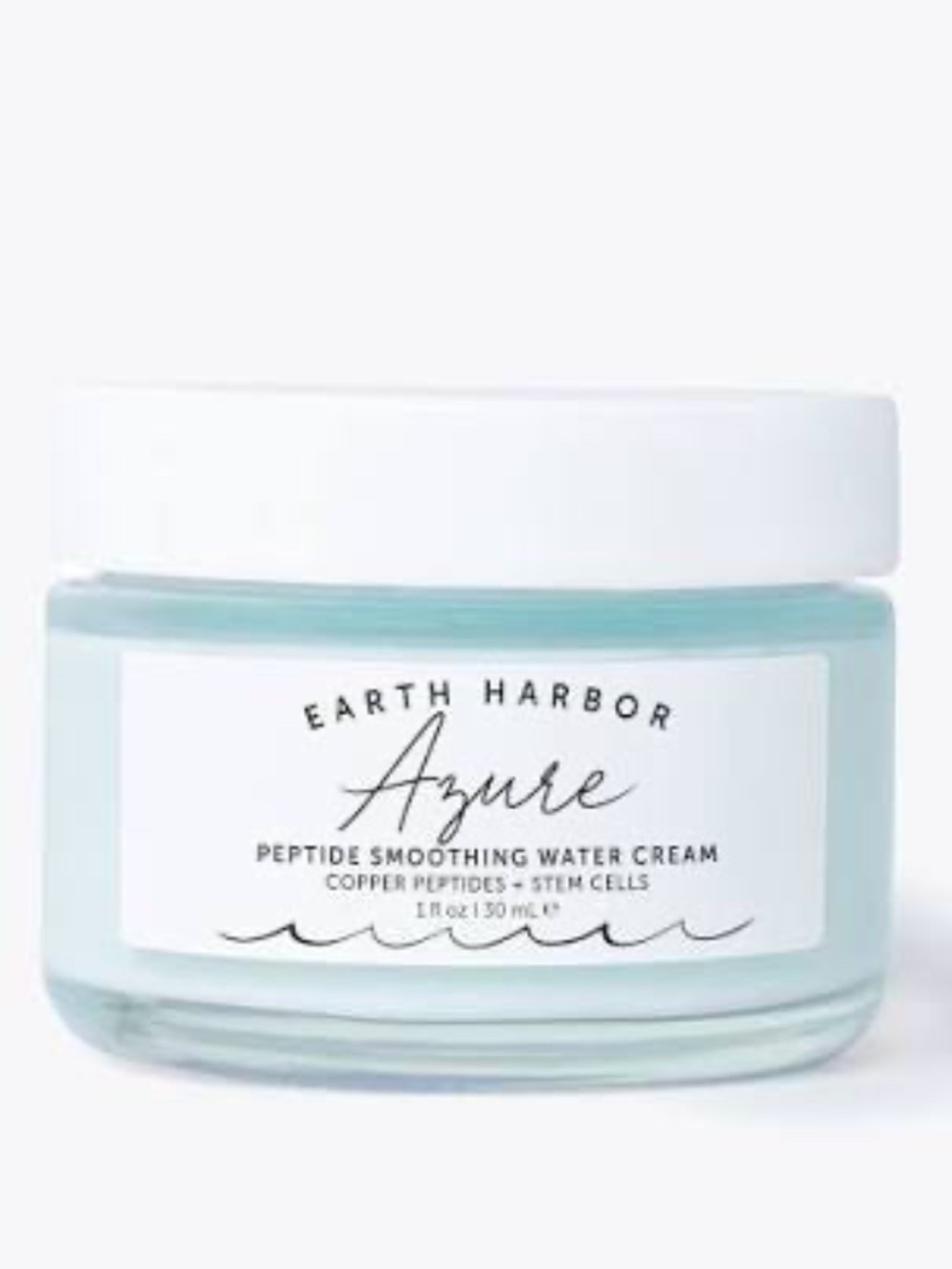 EARTH HARBOR NEW 2 oz. Azure Peptide Smoothing Water Cream